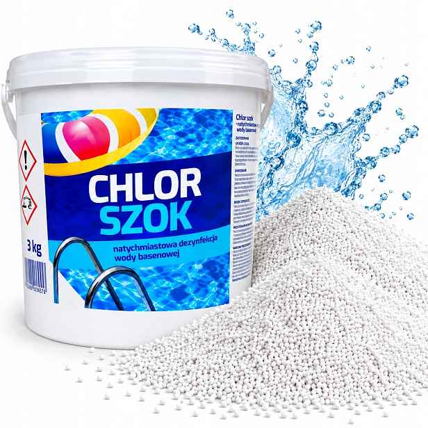 Chlor Šok 3KG Do Bazénu Best Way Granule Okamžitá Dezinfekce