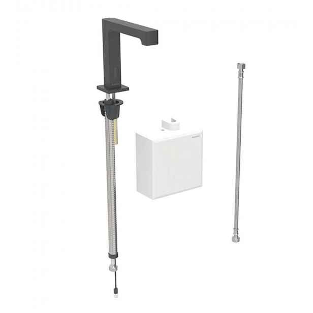 Geberit Brenta - Elektronický umyvadlový ventil, bateriové napájení, easy to clean, matná černá 116.173.14.1