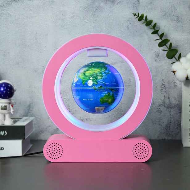 Interaktivní Levitující Podsvícený Magnetický Led Globus S Mapou