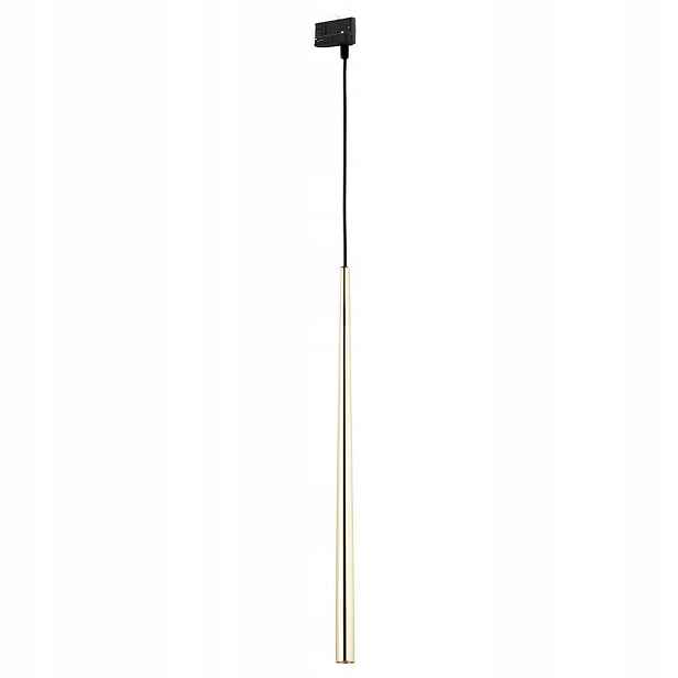 Lampa na třífázový kabel Piano Gold Tracer, zlatá trubka Tk Lighting