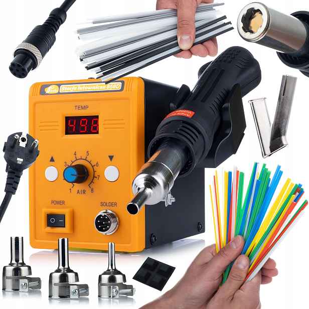 Pájecí Stanice Rosfix 858D 700W Trysky 5 8 10 MM Pp Pojivo Na Plast
