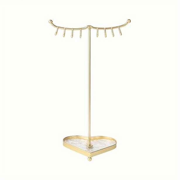 TEMU 1 Stylový a minimalistický držák na náramky z železa, elegantní a luxusní domácí úložný regál, vylepšený a zvyšený stojan na náramky, věže na