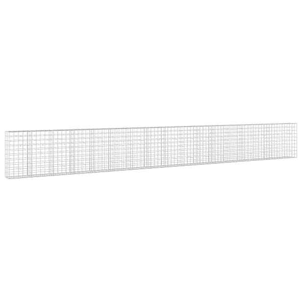 vidaXL Gabion s drátem 3,5 mm a síťkou 10x10 cm 850x30x100 cm