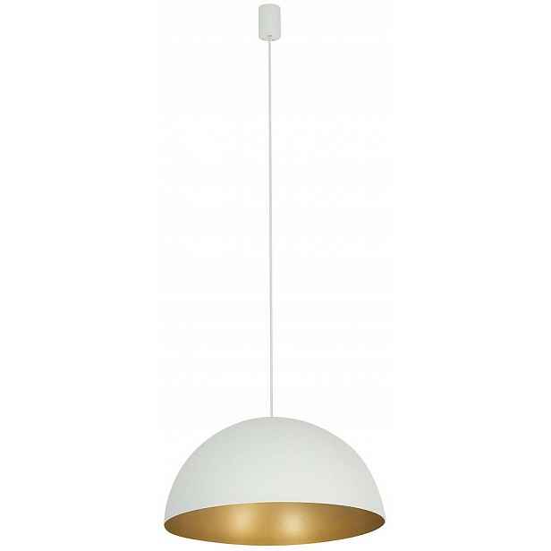 Závěsná lampa Hemisphere L Bílá Zlatá Kovová Stínidlo 4xGX53 50cm Stropní