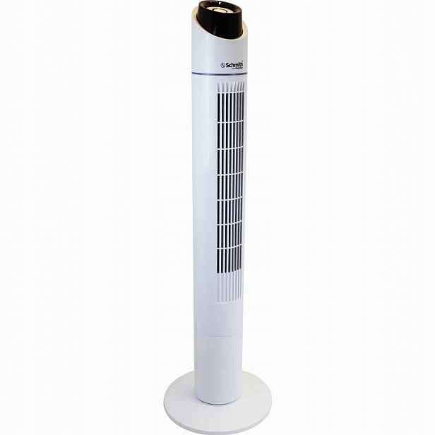 Sloupový ventilátor 45W bílý 110 cm s dálkovým ovládáním
