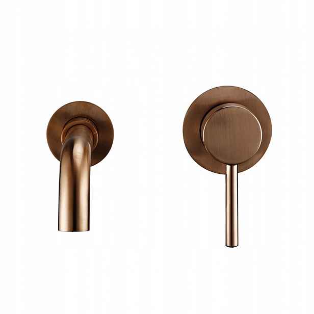 Podomítková umyvadlová baterie Rose Gold Premium