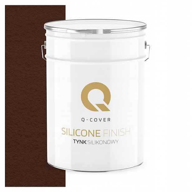 Silikonová Fasádní Omítka Hnědá Teplá 15 Kg Granulace 3.0 mm Ral 8016
