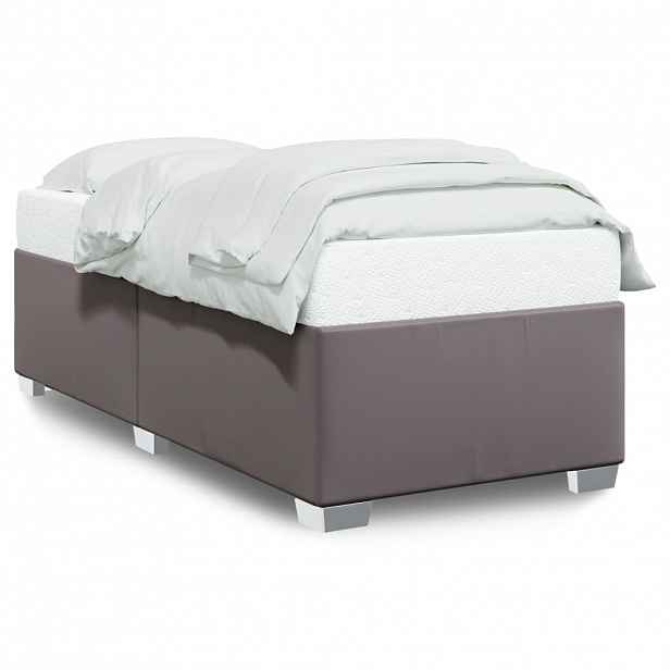 vidaXL Rám postele šedý 80 x 200 cm umělá kůže