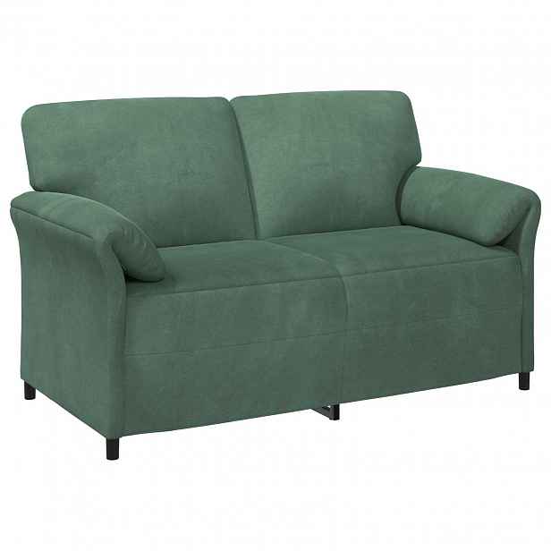vidaXL Sofa pro dvě osoby Mořská zelená 158 x 83 x 95 cm Samet