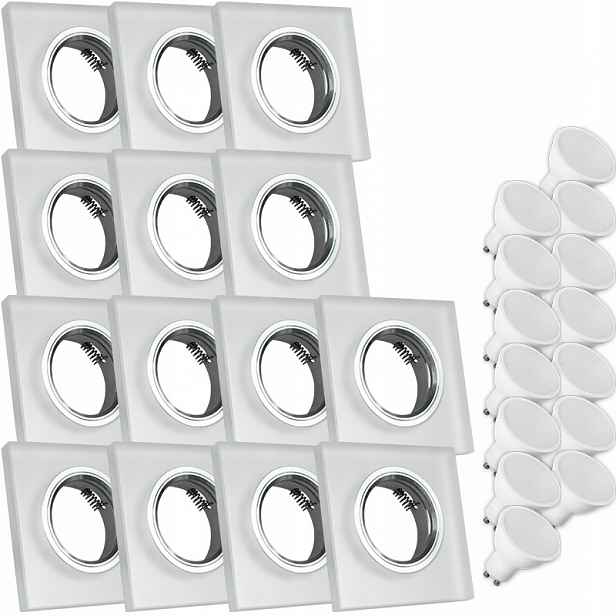 14X Skleněná Lampička Moderní Kulaté Stropní Svítidlo Kolo Silné Sklo Námraza Led Žárovka 7W