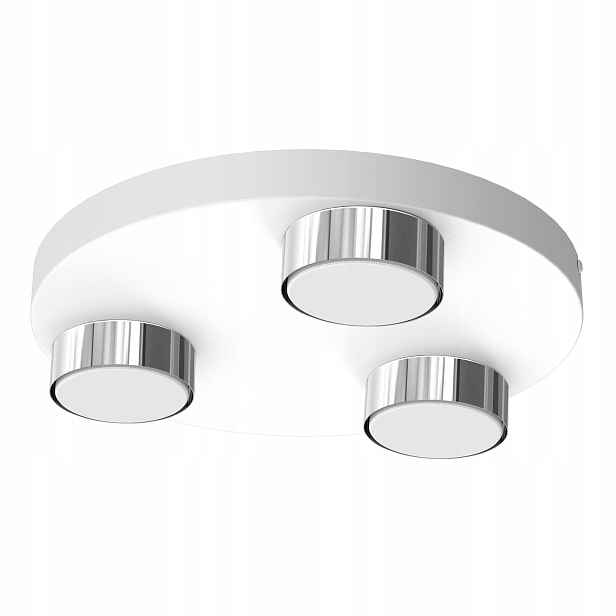 Moderní Stropní Lampa Do Obývacího Pokoje Stropní Svítidlo Led Loft GX53 Bílá Chromová