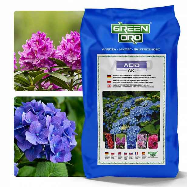 Podzimní hnojivo pro rododendrony hortenzie azalky Acid Aki 24 kg 180 dní