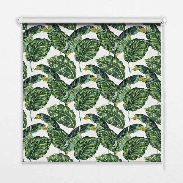 TULUP VNITŘNÍ roleta - okenní roleta - roleta - 90x140 cm - Exotické listy