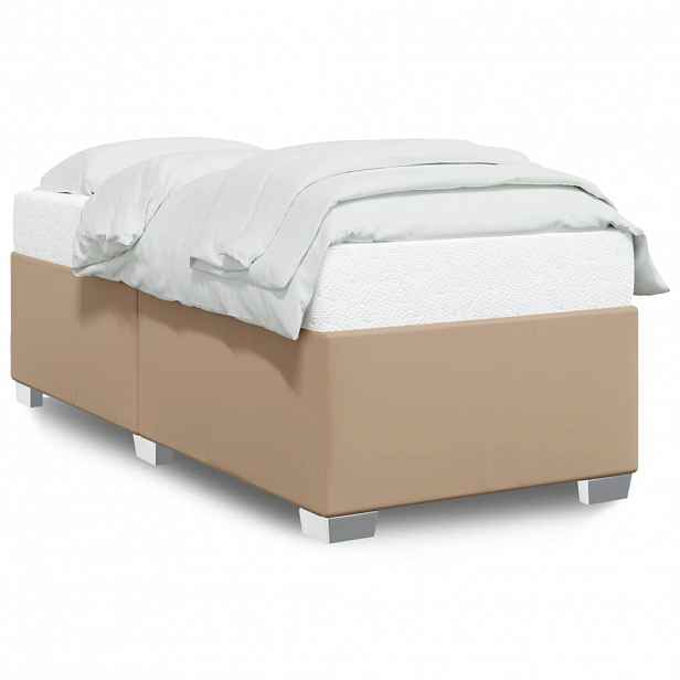 vidaXL Rám postele cappuccino 80 x 200 cm umělá kůže