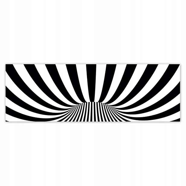 Plakáty 200x66 Abstrackja černobílá