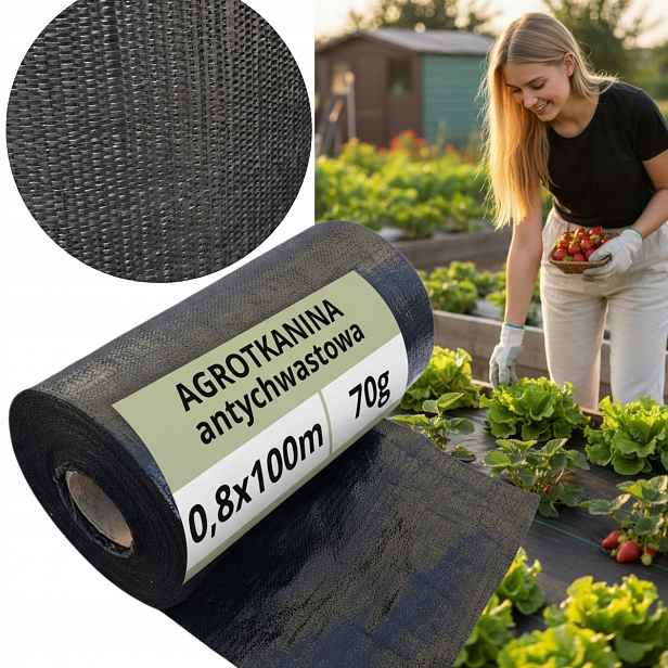 Agrotextilie 70 g/m2 skládací podložka 0,8 x 100 m Uv Polsko