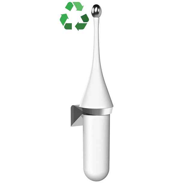 MARPLAST ECOLORED WC štětka závěsná, ABS, Soft Touch, bílá