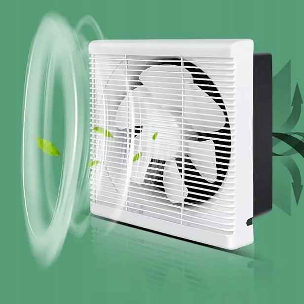 Tichý okenní odtahový ventilátor s žaluzií a zpětným ventilem 25 W 220 V