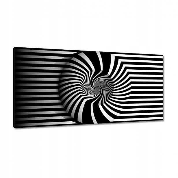Obrazy 115x55 Abstrackja černobílá