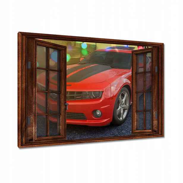 Obrazy 90x60 Chevy Camaro Ss Červené