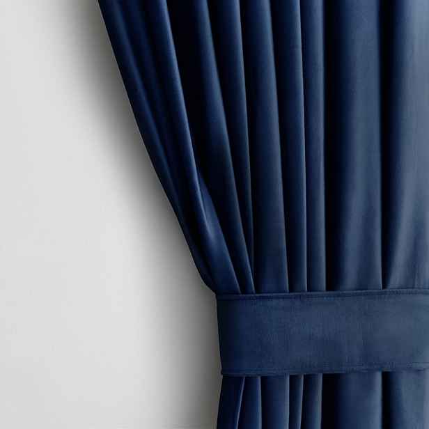 Restilo Závěs AmeliaHome Velvet s průchodkami 140x245 cm modrý, velikost 140x245