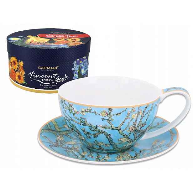Šálek s podšálkem V.van Gogh Kvetoucí Mandloň Carmani