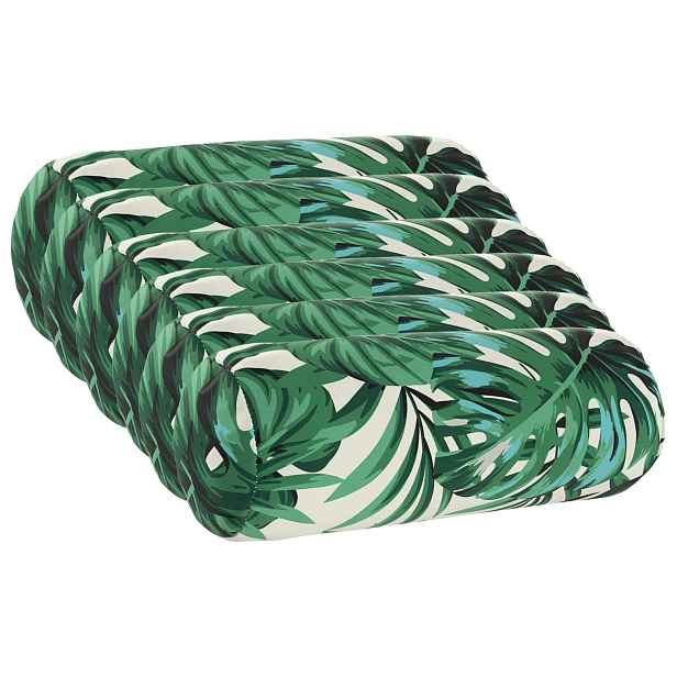 vidaXL Polštář 6 ks HEERLEN Vzor listů Ø 15 x 40 cm Polyester