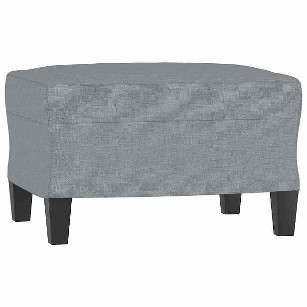 vidaXL Podnožka světle šedá 60 x 50 x 41 cm textil