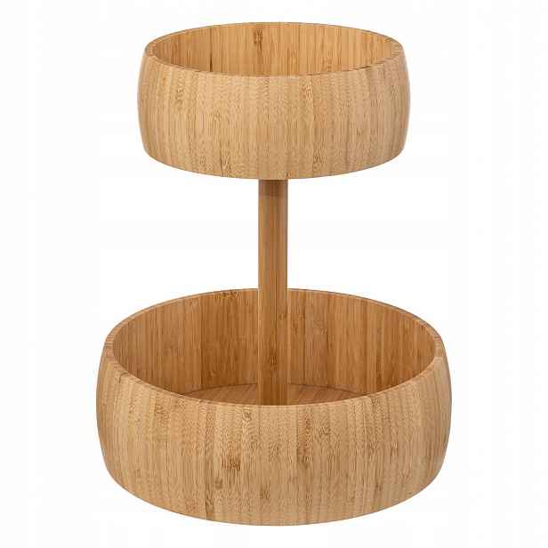 Bambusový podnos na ovoce, 2 úrovně, ? 29 cm