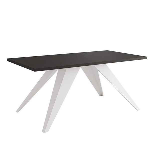 Idohome KONFERENČNÍ STOLEK AIRA 120/60/48 cm obdélníkový, bílý / černý