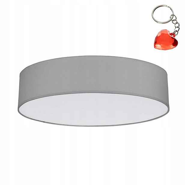 Lustr Stropní Svítidlo Stropní Rondo Grafitový 4xE27 Látka nad stůl Tk Lighting