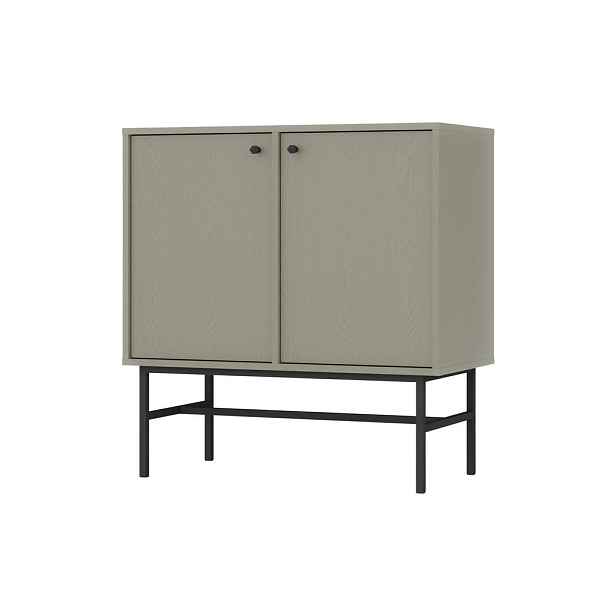 MASSENO KOMODA TORINO, 84/86/41 cm s 2 dvířky, světle zelená