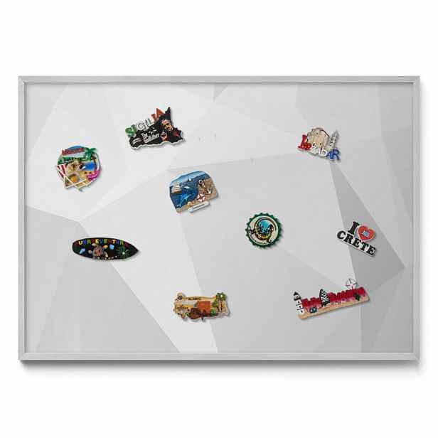 TULUP MAGNETICKÁ TABULE 100x70 cm stříbrný rám – Pravidelný ornamentální vzor
