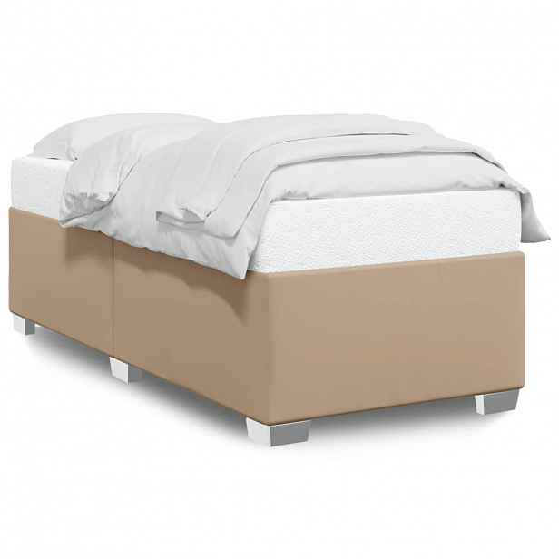 vidaXL Rám postele cappuccino 90x190 cm umělá kůže