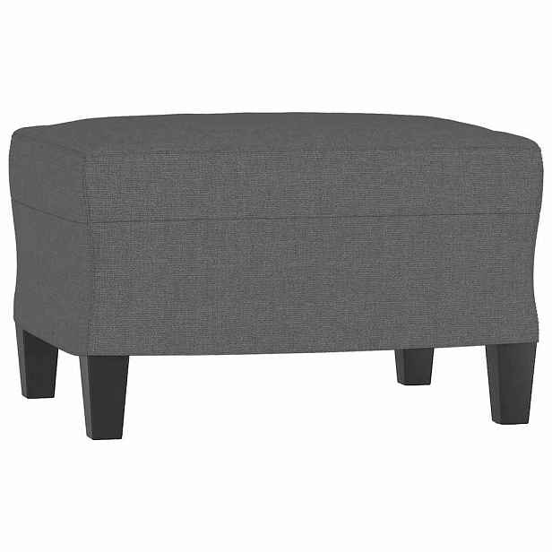 vidaXL Podnožka tmavě šedá 60 x 50 x 41 cm textil