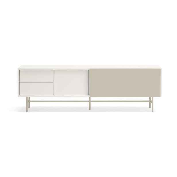Béžovo-krémový TV stolek 180x56 cm Nube – Teulat