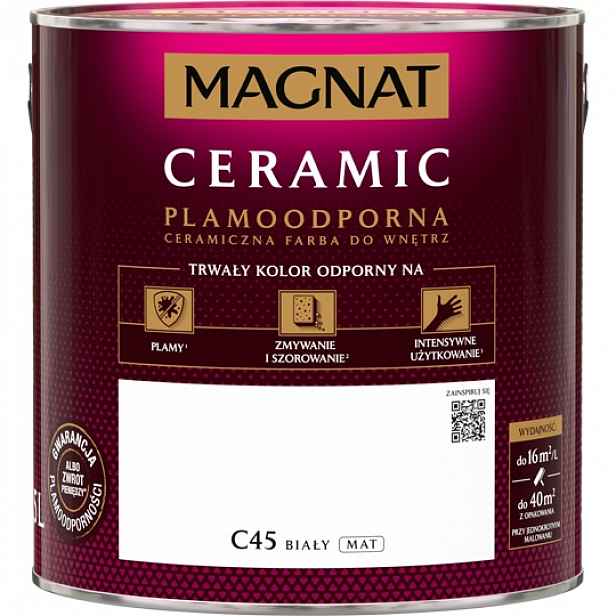Magnat Ceramic Barva Keramická Do Interiéru Bílá C45 2,5L