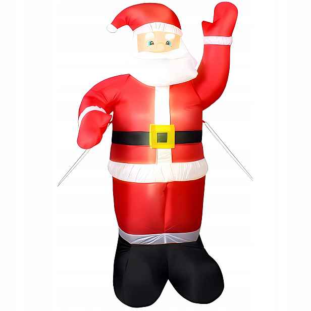 Ruhhy 22624 Nafukovací Santa Claus 180 cm Led