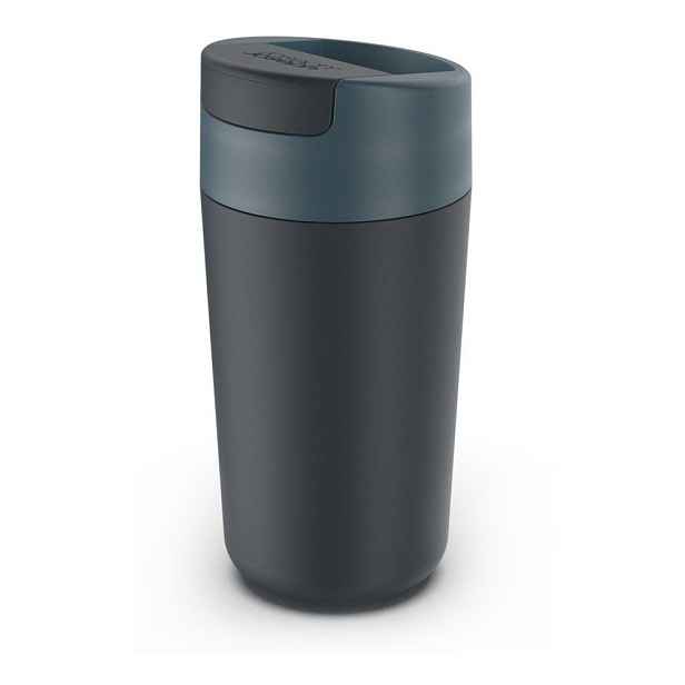 Tmavě modro-antracitový cestovní hrnek 450 ml Sipp – Joseph Joseph
