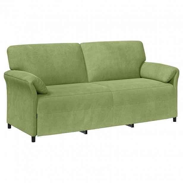 vidaXL 3-místné sofa Světlá zelená 198 x 83 x 95 cm Samet