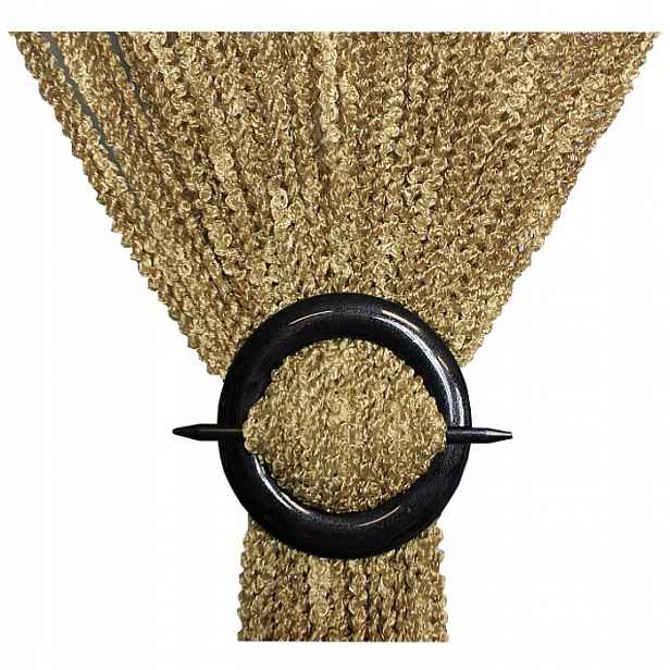 Záclony makarony kroucené spirály beránky záclona 300x160 cm výška cappuccino