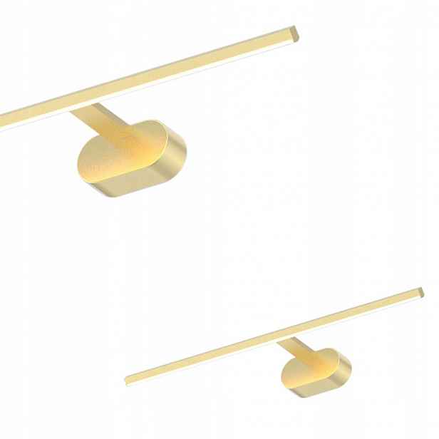 Zlatá galerijní nástěnná lampa nad obraz Prado 11W Led 3000K 60 cm ML1005 Milagro