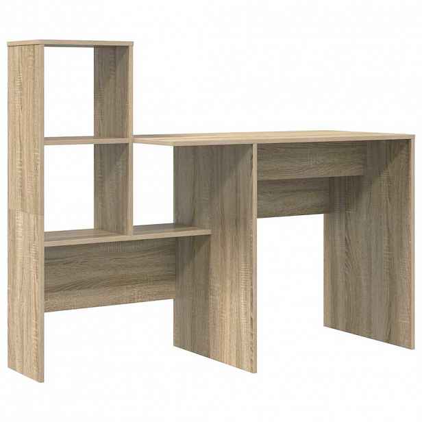 vidaXL Stůl Sonoma dub Kompozitní dřevo 131,5 x 50 x 106,5 cm