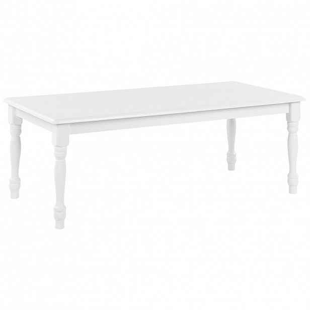 Beliani KONFERENČNÍ STOLEK bílý obdélníkový 60/120 cm Kokomo
