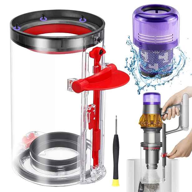Nádoba na prach Bedee pro Dyson V11 V15 Odolná s těsněním a Hepa