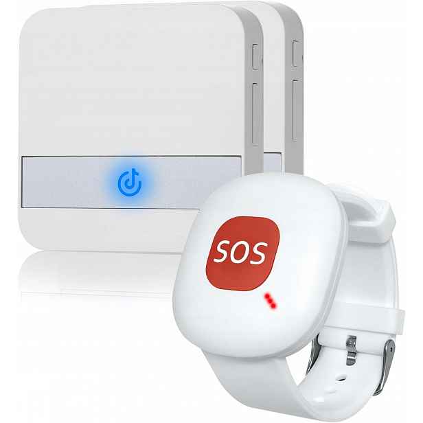 Osobní Bezdrátový Alarm Pro Seniory, Tlačítko Omáčky IP55, Zástrčkový