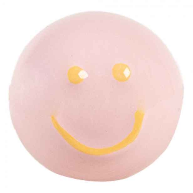 Růžová keramická knopka Smile - Ø 4*4 cm / S3 cm Clayre & Eef
