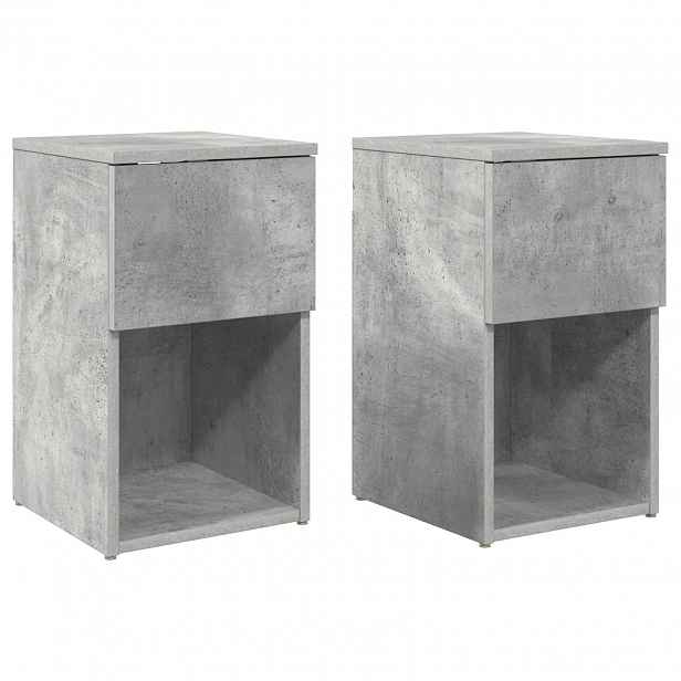 vidaXL Zásuvka pod postel 2 ks Betonově šedá 29 x 31,5 x 49 cm