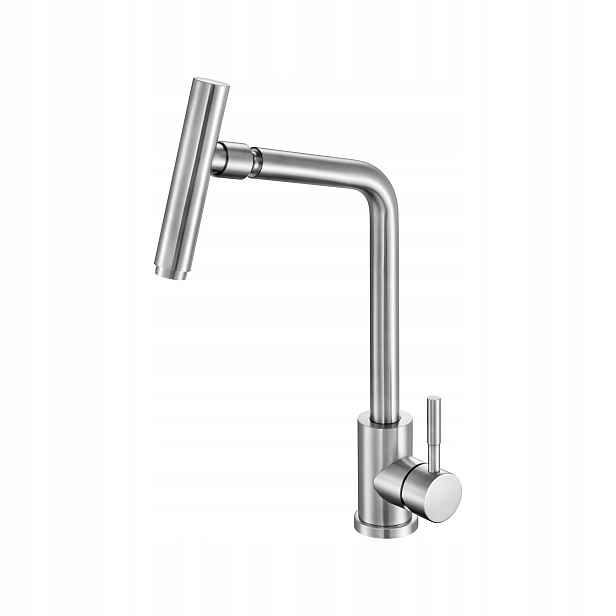 Dřezová Baterie Inox Steely 3 Nerezová Ocel Otočná Ecoflow 40 CM