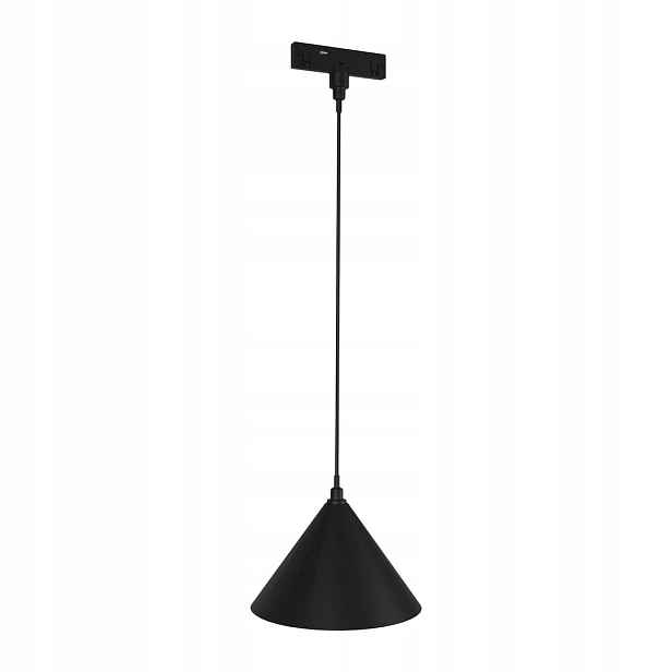 Magnetická kolejnicová lampa černá závěsný kužel 4000k led 7w 24v Milagro